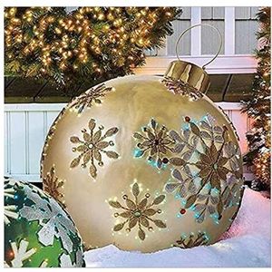 BDMFJY Gigantische kerstbal, kerstdecoratie voor buiten, opblaasbare gigantische kerstballen, opblaasbare kerstballen voor thuis, buitenshuis, verscheidenheid aan stijlen, C