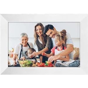 10,1 Inch 32G Digitaal WiFi-frame Slimme Digitale Fotolijst Elektronische Album For WiFi Eenvoudig Delen Momenten(White)