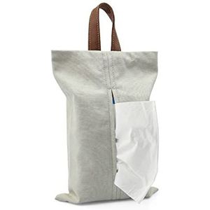 HASLED Zakdoekendoos van katoen, hangende zakdoekendoos, papieren opbergbox en rollen, zakdoeketui voor keuken, slaapkamer, toilet, auto