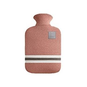 DieffematicRSD Warmwaterkruik Dikke warmwaterkruik winter thermische waterzak draagbare rubberen warmwaterzak gevuld met boiler warmwaterkruik (Color : Leather pink, Size : 1000ml)