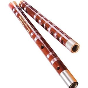 Chinese Bamboefluit Instrument Dwarsfluit Professionele Fluit Dubbele Sectie Fluit Wit Koperen Verbinding Professionele Bamboefluit Prestaties