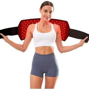 Rood licht therapie pad voor lichaam, rood licht nabij infrarood puls therapie riem, LED rood & infrarood licht apparaat mat met 660nm & 850nm golflengten voor taille rug schouder