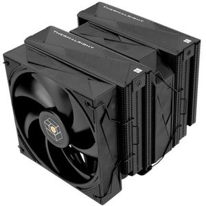 Thermalright Royal Pretor 130 Black CPU-luchtkoeler, computer dubbele torenkoeler, 6 heatpipes CPU-koeler, dual PWM-ventilator, krachtige pc-koeler, voor AM4/AM5; Intel 1851/1700/1150/1151/1200/2011