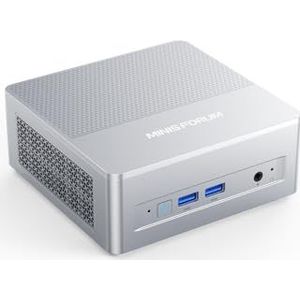 MINIS FORUM X1-Lite 255 Mini-pc met AMD Ryzen 7 255 (8C/16T), 32GB DDR5-RAM 1TB M.2 SSD, HDMI 2.1/DP 1.4/USB 4.0 4K video-uitgang, 2,5G LAN, Wife 6e, Bluetooth 5.2 en AMD Radeon 780M grafische kaart