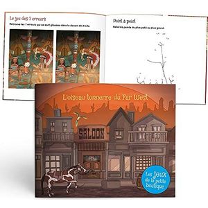 LES ENFANTS ROY - L'Oiseau Far West speelboek – cadeau-idee – 4 tot 7 jaar – zachte omslag – 17 x 20 cm – 12 pagina's