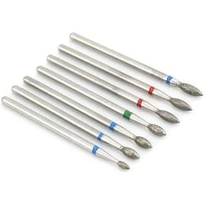 Nagel Boren Set voor Manicure, Pakket van 7 diamant nagelboortjes for manicure, roterende frees, elektrische frees, nagelriemreiniger(No10)