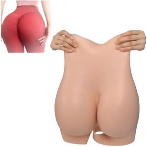 Adima Volledige siliconen slipjes, grote billenvergroting, open kruis short, heuplifter, vormgevende push-up slip voor vrouwen en crossdressers,Color2,one size