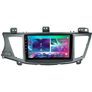 9"" Android 14 Touchscreen Autoradio 2 din met AHD Omgekeerd beeld Bediening op het stuur Bluetooth GPS navigatie Draadloze CarPlay voor KIA K7 Cadenza 2011-2015(Q400(8+256G))