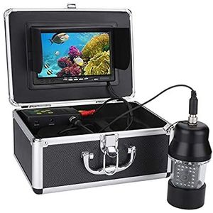 Onderwatercamera, 1 5M 30M Onderwater vissen videocamera viszoeker 7 inch DVR Videorecorder 8G-kaart Waterdicht 22 LE DS 360 graden(White LEDs 30M cable)