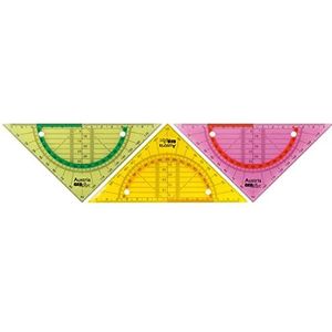 Geodriehoek Aristo GEOflex 14 - cm flexibel neon kleuren