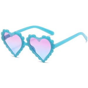 Mode Brillen Frame Hartvorm: Leuke Plastic Zonnebril Kids Party Eyewear