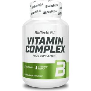 BioTechUSA Vitamin Complex | Multivitamine & Mineralen Capsules | Vitaliteit | Huid | Haar | Immuniteit | 13 Vitaminen | 10 Mineralen | Glutenvrij | 60 capsules