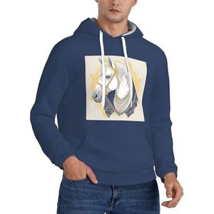 LFKVYZLC Grafische hoodies voor heren, sweatshirt met capuchon en zakken, Meerkleurig, XXL