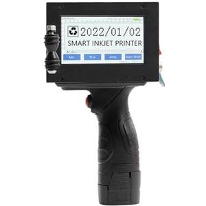 Naar Engels Half Inch 12.7mm Handheld Codeermachine Productiedatum Flessendop Logo Etiket Verpakking Kleine Inkjetprinter(1 printer 4 inks,EU-Plug)