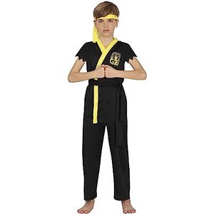 Karate Kostuums | Cobra Karate Robbie | Jongen | 10-12 jaar | Carnaval kostuum | Verkleedkleding