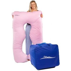 Makosas Origineel comfortkussen, premium, orthopedisch knuffelkussen, lichaamskussen, zijslaapkussen, voor een betere slaap en tegen rugklachten, 100 x 150 cm