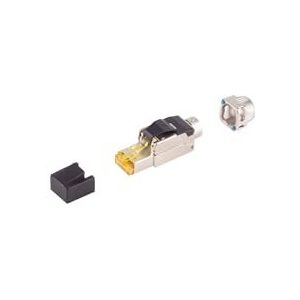 SHIVERPEAKS Netwerkstekker, Cat. 8.1 Tool-Less RJ45-stekker, zonder gereedschap, bajonet, STP-merk