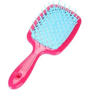 DieffematicSZ kam Salon Wide Teeth Air Cushion Combs Women Scalp Massage Hollow Grid Detangling Brush Dry Wet Hair Styling Tools (Color : K?rm?z?)