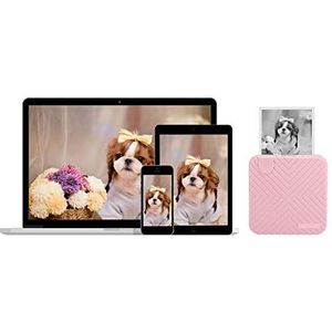 Draagbare Bluetooth-fotoprinter - Roze - Thermische Mini-fotoprinter - Tien Afdrukmethoden
