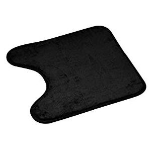 2x Toiletmat zwart - Antislip - Wc/Toilet - Matten sets - Badkamer mat - Anti slip