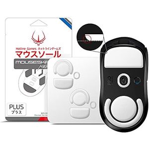 Hotline Games 2 sets 3.0 Plus afgeronde randen muisschaatsen compatibel met Logitech G Pro X Superlight draadloze gaming muisvoeten vervanging (0,8 mm, Super Glide, PTFE) Pro Performance Upgrade
