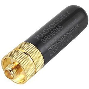 Radioddity SRH-805S UHF/VHF SMA-Vrouwelijke Dual Band 10W High Performance Antenne voor Baofeng GT-3 UV-5R BF-888s 144 / 430MHz