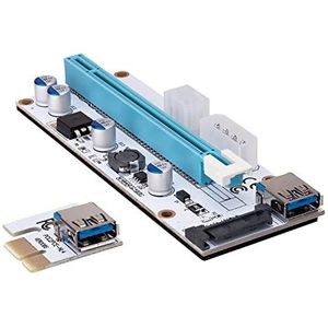 S-Link SLEX10 Stks 1x Naar 16x Sata 6pin Bitcoin Riser Grafische Kaart Riser