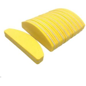 Een spijkerbuffer, 10 stuks veelkleurige nagelschuurblokken 9x2,8x1,2 cm(Yellow)