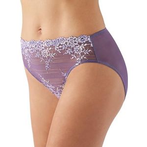 Wacoal Embrace Hi-Cut Brief Panty ondergoed voor dames, transparant, Grape Compote Multi, L