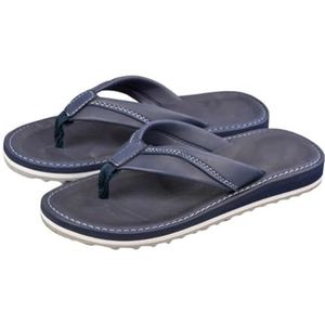 Doucheslipper, Comfortabele slippers for heren - Lichtgewicht strandsandalen for de zomer(Blue,45 EU)