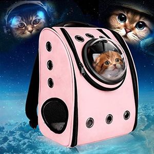HaiMa Astronaut Capsule Ademend Huisdier Puppy Kat Reistas Space Carrier Bag - Roze