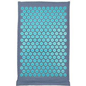 Rugmassager Met Warmte Coconut Fiber Acupressure Mat Back Foot Massage Mat met kussenset Ontspanning Stress relief spike acupunctuur mat kussen Shiatsu Massagekussen (Size : Gray Mat)