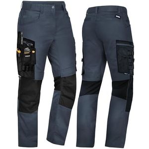 Uvex Echor werkbroek voor heren, met stretchband, cargobroek, flexibel en robuust, donkerblauw, 50/Slank