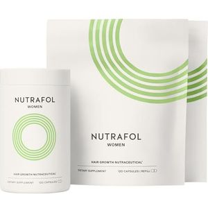 Nutrafol Haargroeisupplementen voor vrouwen Klinisch bewezen voor zichtbaar dikker, sterker haar (3 maanden voorraad [flessen])