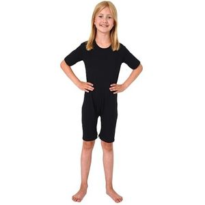 Normann Care Kinderpyjama, verzorgingsbody, korte mouwen, uniseks, met ritssluiting op de broekspijpen, Donkerblauw, 140