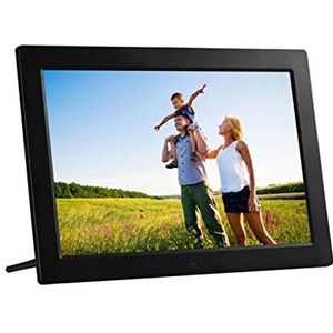 High Definition Digitale Fotolijst Elektronische Albumfoto Ondersteuning Muziekfilmspeler Eenvoudig Delen Momenten(Black)