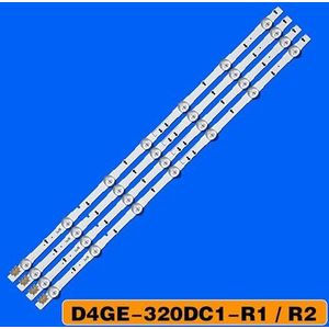 1/5/10Kit LED-achtergrondverlichtingsstrip for Samsung UE32H6400AK UE32H6400AW UE32H6410AU UE32H6200AY UE32H6230AK UE32H6270AS D4GE-320DC1-R2(40 PCS For 10 TV)