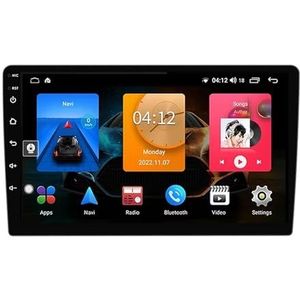 Android 14 autonavigatie in-dash autoradio-ontvanger voor Nissan March 3 K12 2002-2010 dubbel Din 9 inch touchscreen autoradio met satellietnavigatie Bluetooth handsfree RDS SWC(H 4Core 1+32G)
