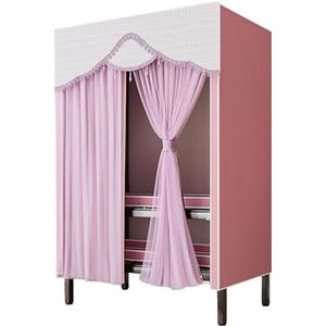 Kleine kast Stalen frame kledingkast Opvouwbare kledingkast Kledingkast Bespaart ruimte voor het ophangen van kledingkast