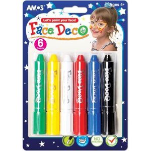 Amos Face Deco. Premium Quality. (6 Colors - Type A)