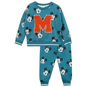 Disney Mickey Mouse-outfit | Co-set van sweatshirt en joggingbroek voor jongens | Mickey Mouse trainingspak voor kinderen | 104 | Officiële Mickey Mouse-merchandise