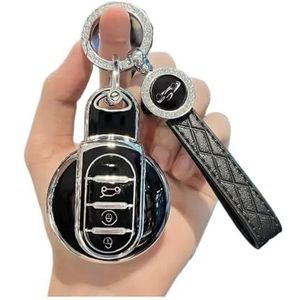 Sleutelbehuizing TPU Auto Afstandsbediening Sleutel Case Cover Voor BMW Voor S EEN JCW F54 F55 F56 F57 F60 Voor CLUBMAN Voor COUNTRYMAN Shell Fob Houder Sl... Autosleutelhoesje(Black Set B)