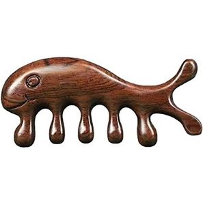 Multifunctionele meridiaan massage hoofd gezondheid kam sandelhout grote brede tand kam 1 stuk (kleur: model M)
