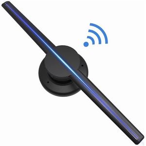 Holografische Fan, Led-schermreclameapparatuur 3D-hologramventilator Displayventilator 3D-holografische Projectorventilator Led-licht