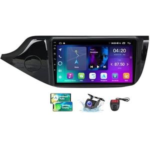 Android 13 Dual Din Car Stereo voor Kia CEED 2 JD 2012-2018 met 9 inch Touchscreen Media Player met Carplay Android Auto Bluetooth 4G WiFi GPS-navigatie FM/RDS SWC + achtercamera(NF-2)