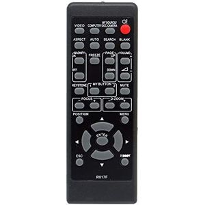 Aimdio R017F Afstandsbediening voor Hitachi Beamers CP-CW250WN CP-CX300WN CP-EW300N CP-EX250N CP-WX2515WN CP-WX3014WN CP-WX3015WN CP-X2514WN CP-X2530WN CP-X255 41WN CP-X4022WN CP-X5022WN