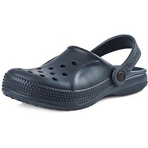 Ladeheid Kinderen Meisje Jongens Eva Klompen Tuin Schoenen KL055 (Donker Blauw, 33 EU)