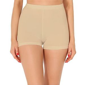 Merry Style Dames Shorts Fietsbroek Onderbroek Hotpants van Katoen MS10-358 (Nude, XS)
