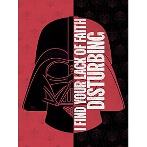 1art1 Star Wars Poster Kunstdruk Op Canvas Darth Vader Lack Of Faith Quote Muurschildering Print XXL Op Brancard | Afbeelding Affiche 80x60 cm