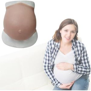 Aanpasbare Nep Zwangerschapsbuik van Silicone - Realistische Simulator voor Carnaval, Theater en Zwangerschapscursussen - Hypoallergeen & Ademend